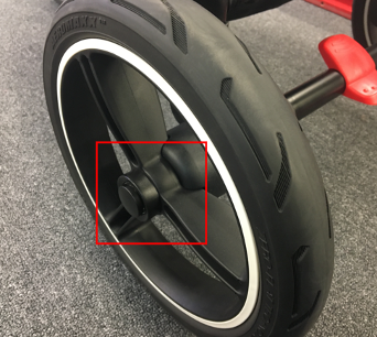 the rear wheels on my buggy are not in staying in locked in the frame
